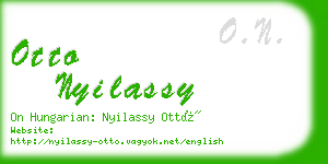 otto nyilassy business card